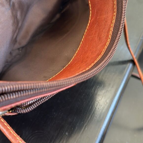 Joop vintage genuine leather crossbody minimalist shoulder handbag purse - Picture 9 of 12